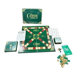 Vintage Pressman The Charade Game 1985 Complete Set Deluxe Timer